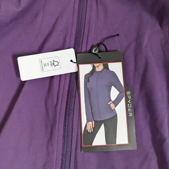 NWT Spyder Active purple track jacket, Small - Picture 15 of 15